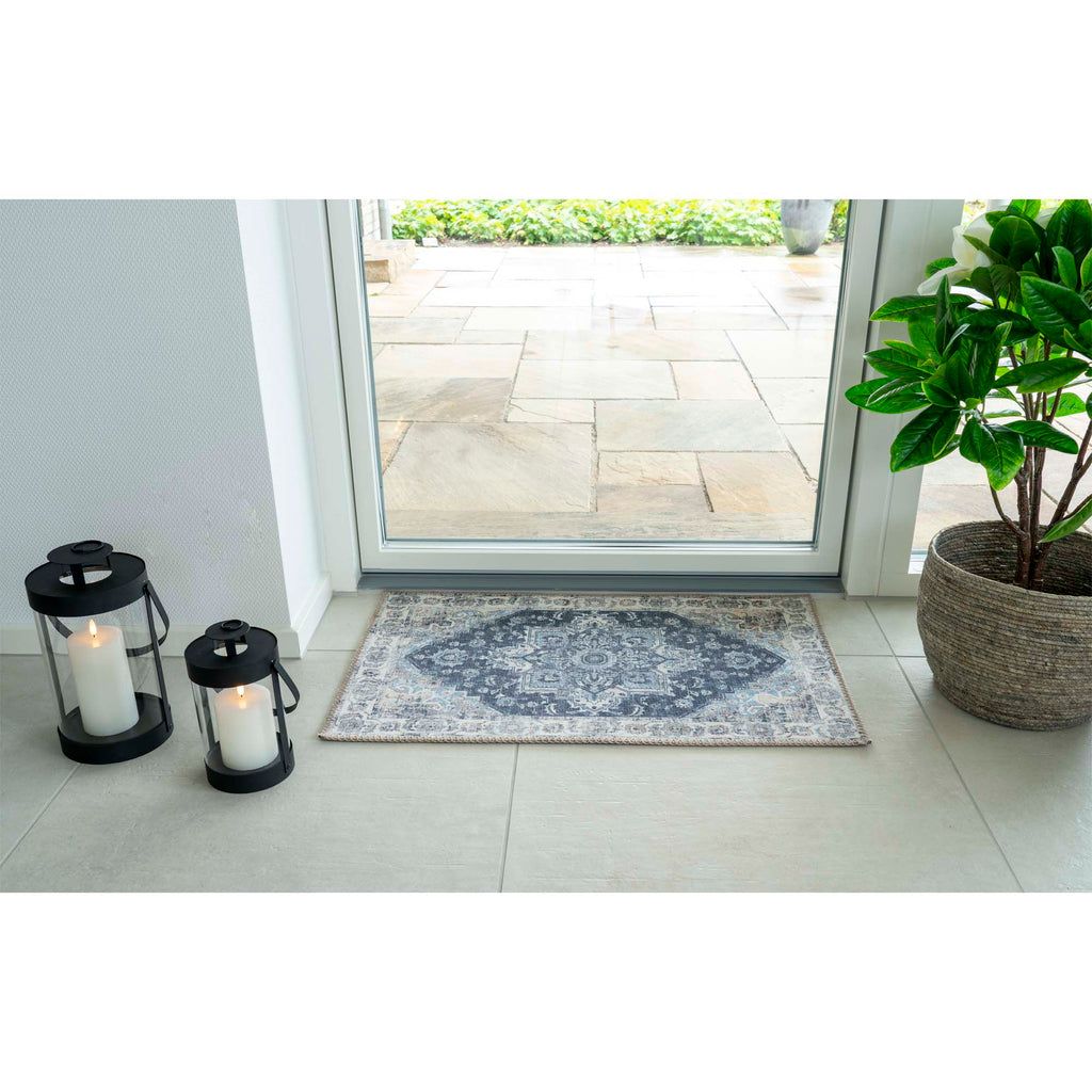 Havana Deurmat - Deurmat, blauw, 50x80 cm